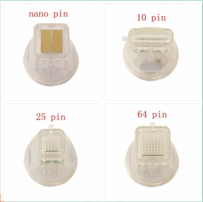 Têtes De Micro-Aiguilles Plaquées Or Jetables - Lot 10/25/64/Nano - Pour Machine RF 2 En 1 - Soin Visage Et Corps