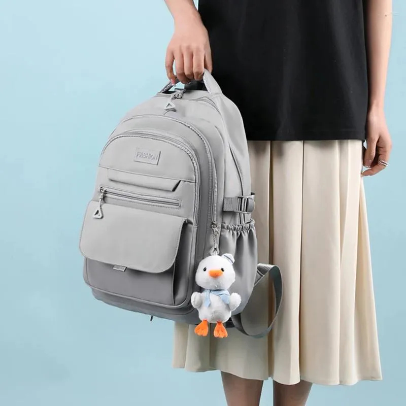 DHgate Multifunctional School Backpack with Large Capacity Solid Color Travel Bag for Boys and Girls Bags Luggage Accessories