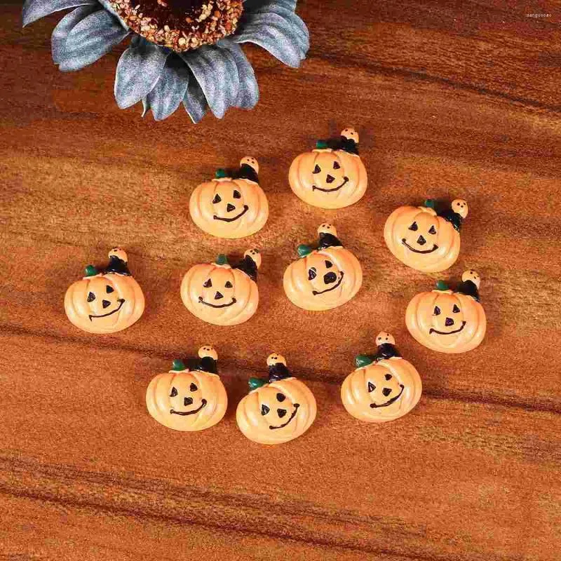 Garden Decorations 10 PCS Fruktharts Halloween Decor Telefonfodral Hantverkstillbehör Tillbehör Pumpkin DIY