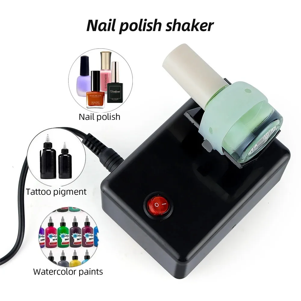 Elektrisk nagellack Shaker Tattoo Ink Pigment Shaking Mixer Nail Polish UV Gel Paint Liquid Bottle Anti Caking Shaking Machine 240123