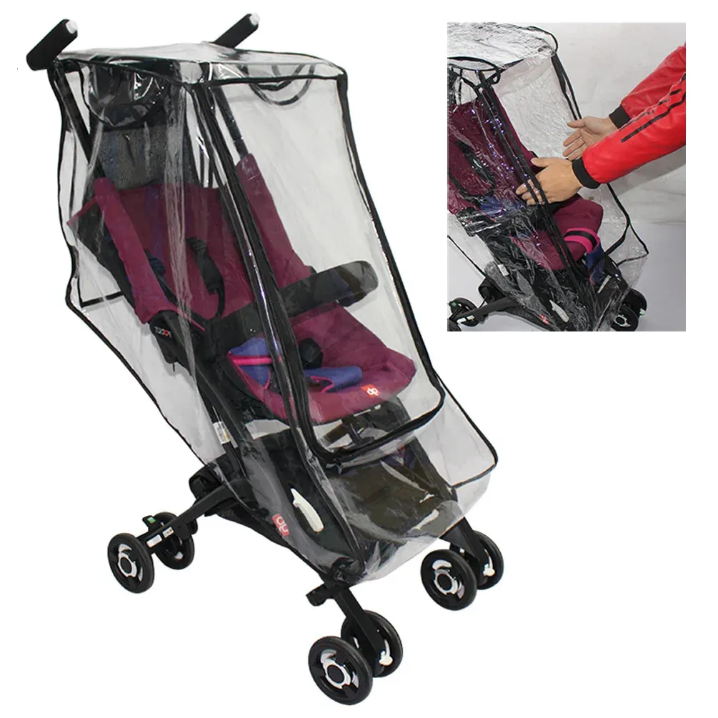 Kinderwagen-Abdeckung, Regenschutz, Regenmantel, kompatibel mit GB POCKIT AIR ALL CITY QBIT, Wind- und Schneeschutz, Kleinkind-Kinderwagen-Zubehör 240123