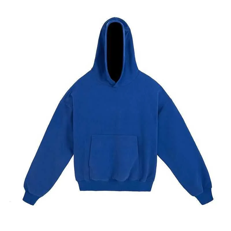 Kanyece Hoodies masculinos 2024 moletons de grife A versão correta do moderno suéter grande com capuz de camada dupla para casais 55268