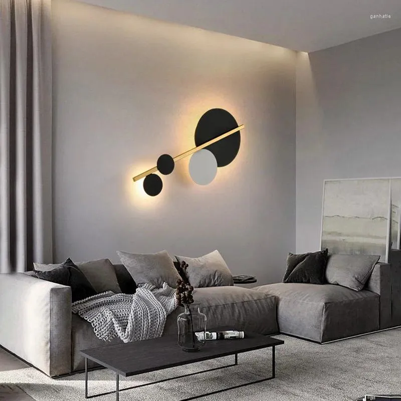 Lampada da parete applique lunghe lanterna interruttore a led letto intelligente applique rustica per la casa