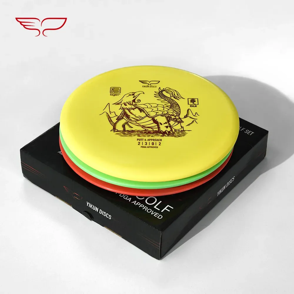 Yikun Disc Golf Starter Starter Zestaw Set Driver Mid-Range Putt i podejście Disc Flying Disc 240122