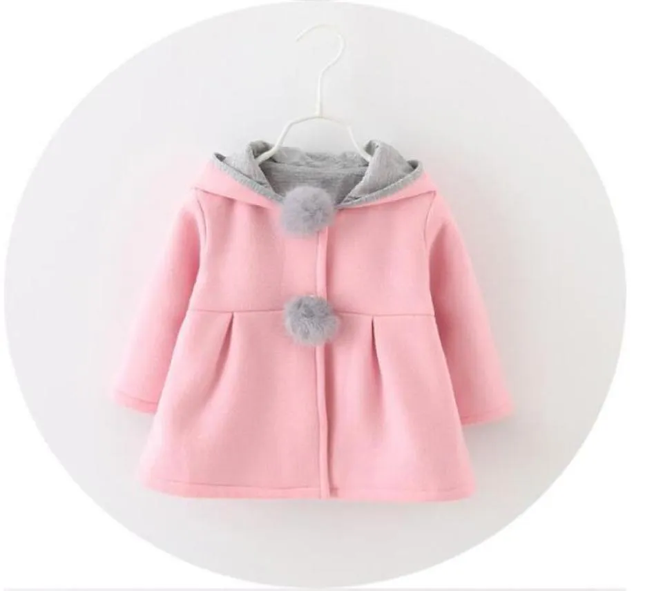 Abrigo para niñas, invierno, primavera, abrigo de princesa para niñas, chaqueta con capucha con orejas de conejo, ropa de abrigo informal para niñas, ropa para bebés 5065526