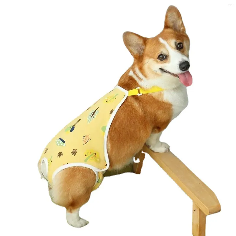 Dog Apparel Washable Colorfast Sanitary Panties Skin Friendly Printed For Solving The Problem Of Puppies Urinating