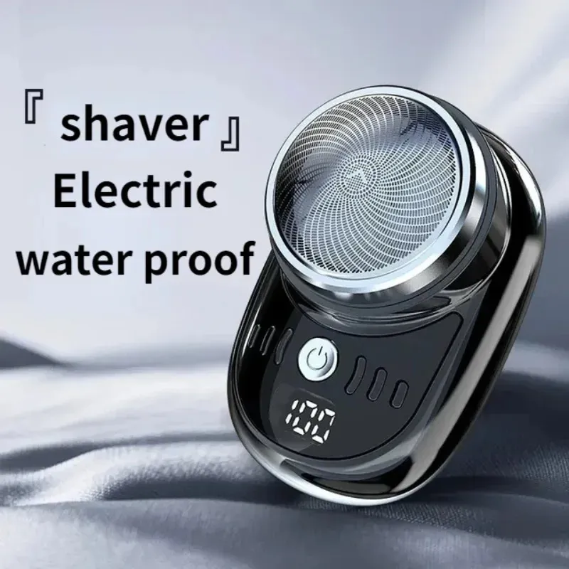 DJBS Mini rasoir électrique de voyage pour hommes Portable voyage voiture maison rasoir Rechargeable sans fil rasage visage barbe rasoir 240124