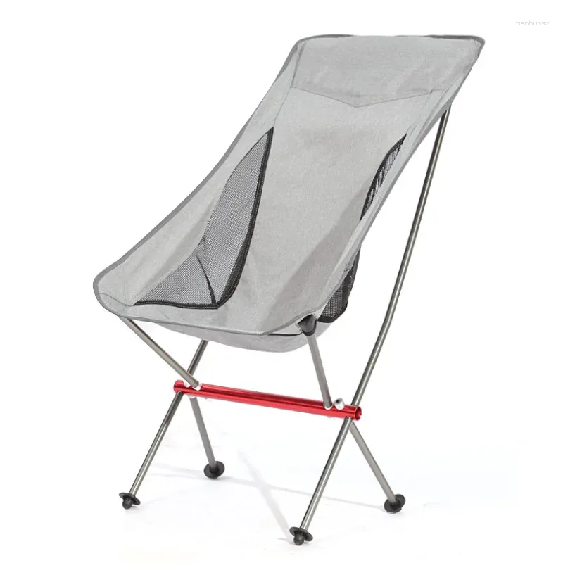 Camp Furniture Camping Moon Chair High Back Ultralight Folding Chairs Outdoor Fishing Portable 150 kg Load Travel Rocking