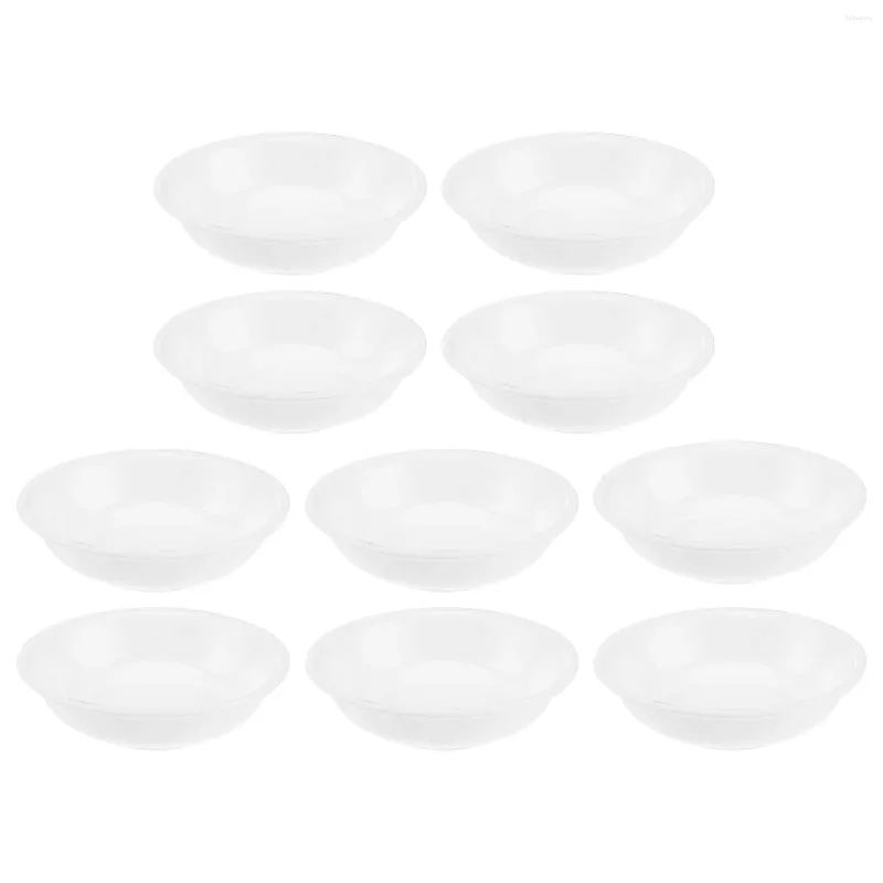 Plates 10 Pcs Sauce Dish Sushi Dipping Bowl Tray Snack Appetizer Seasoning Dishes