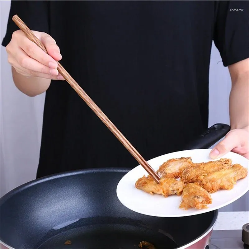 Baguettes de cuisine, réchaud Public en bambou, nouilles longues, Pot frit, bâton de nouilles en bois de Style chinois