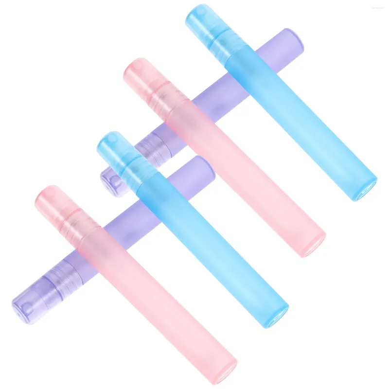 Frascos de armazenamento mini spray garrafa recarregável perfume atomizadores tubo de amostra colorido portátil vazio viagem fragrância frasco maquiagem