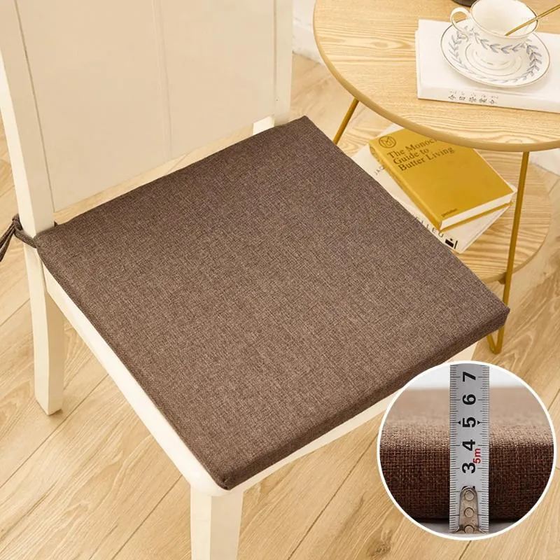 Pillow Hard High Density Tatami Chair Solid Color Window Mat Cotton Linen Removable And Washable Seat Thickness 4cm