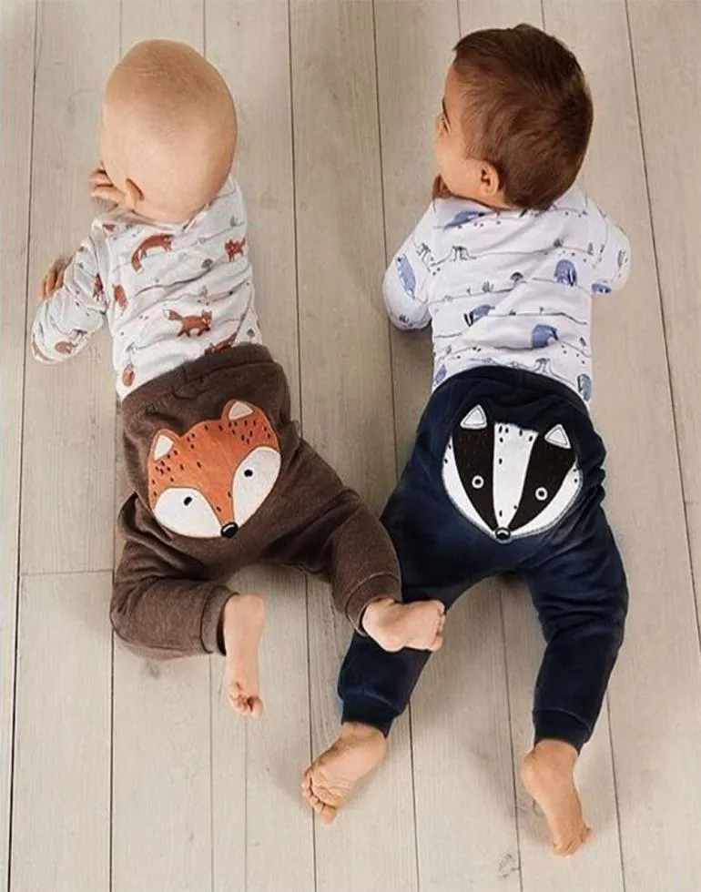 baby girl clothes set Newborn Infant Baby Boys Girls Cartoon Romper Animals Print Pant Outfits Clothes7204067