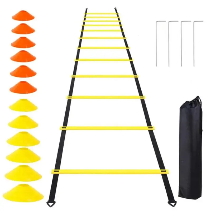 Flexibilitet Agility Ladder utomhus inomhus Justerbar träning Agile Trappor för fitnessboxning Soccer Speed ​​240127