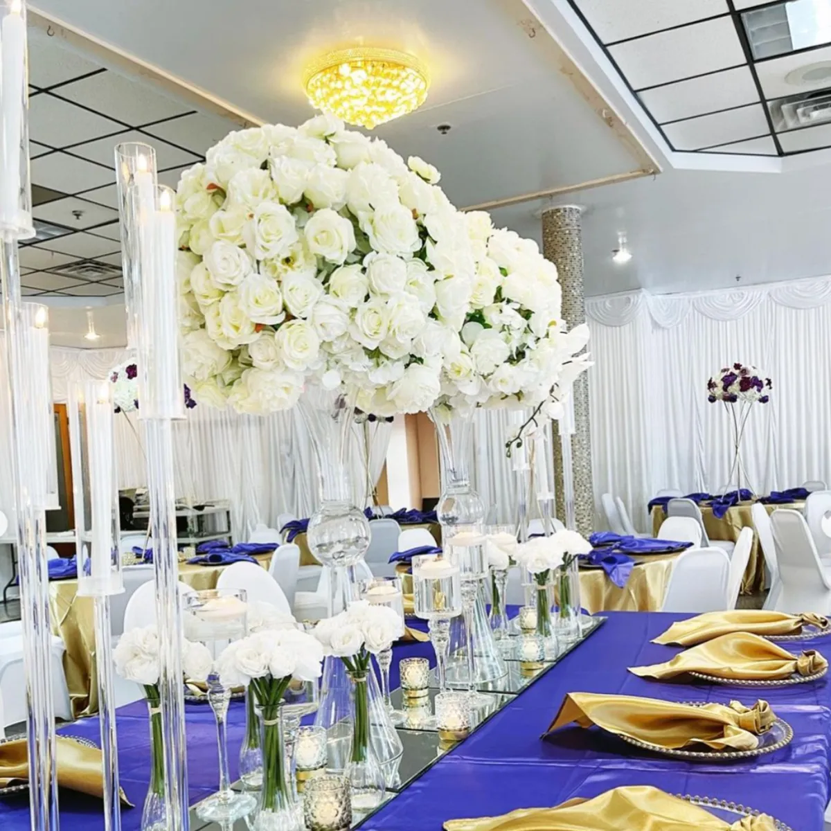 Düğün Masa Dekorasyonu Akrilik Mum Tutucular için Temiz Akrilik Çiçek Stand Centerpieces Candelabra Centerpieces Düğün Masa Dekor Şamelabra