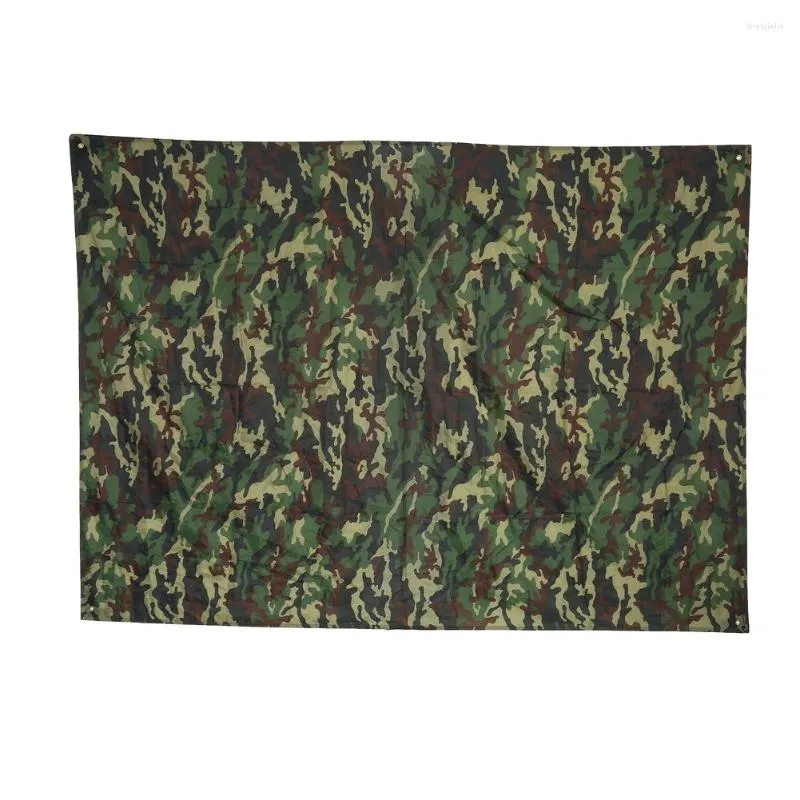 Tende e rifugi Camouflage campeggio esterno sopravvivenza tenda da sole riparo tarp portatile leggero antipioggia stuoia tenda antipioggia