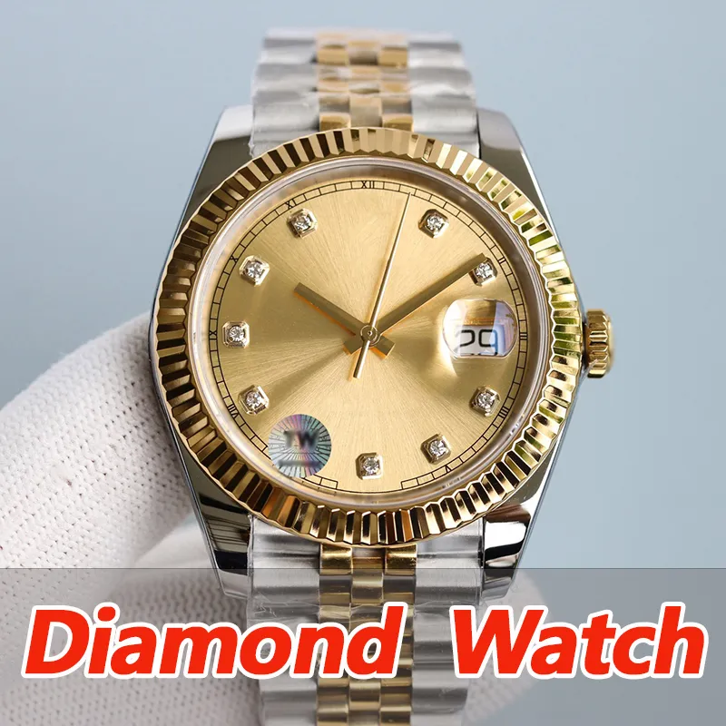 Mens Watch Desinger Watches High Quality 41mm 36mm Band Diamond Luxury Women's and Men's Automatic Mechanical Watch 904l Rostfritt stål Sapphire Watertproof med Box