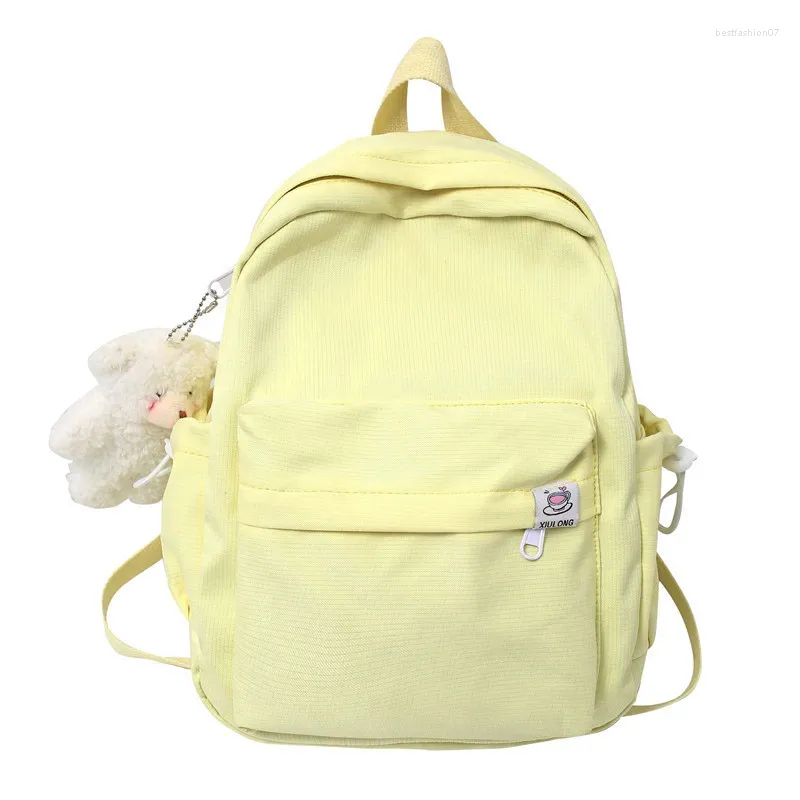 School Bags 2024 Cool Small Women Backpack Female Waterproof Nylon Shoulder Bag Pink Kawaii Cute Bookbag Schoolbag For Teenage Girls Child