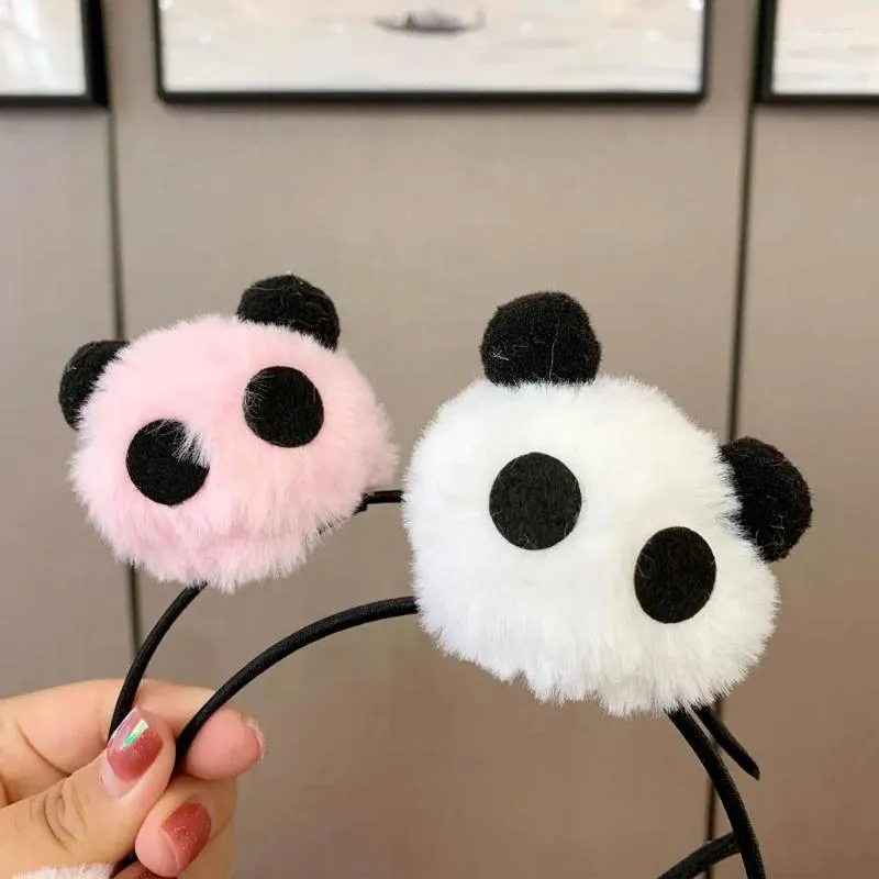 Accessoires pour cheveux, bandeau Panda de dessin animé, Clip de personnalité, poupée animale, cerceau de Style chinois, bandeau en peluche pour fille