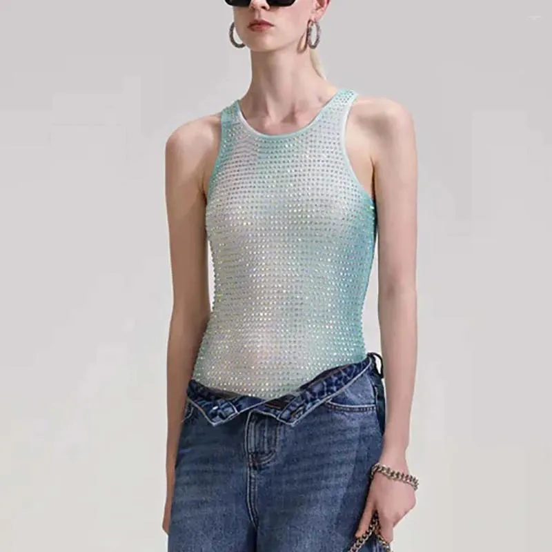 DHgate.com:Womens Gradient Printing Tank Top, Y2k Double