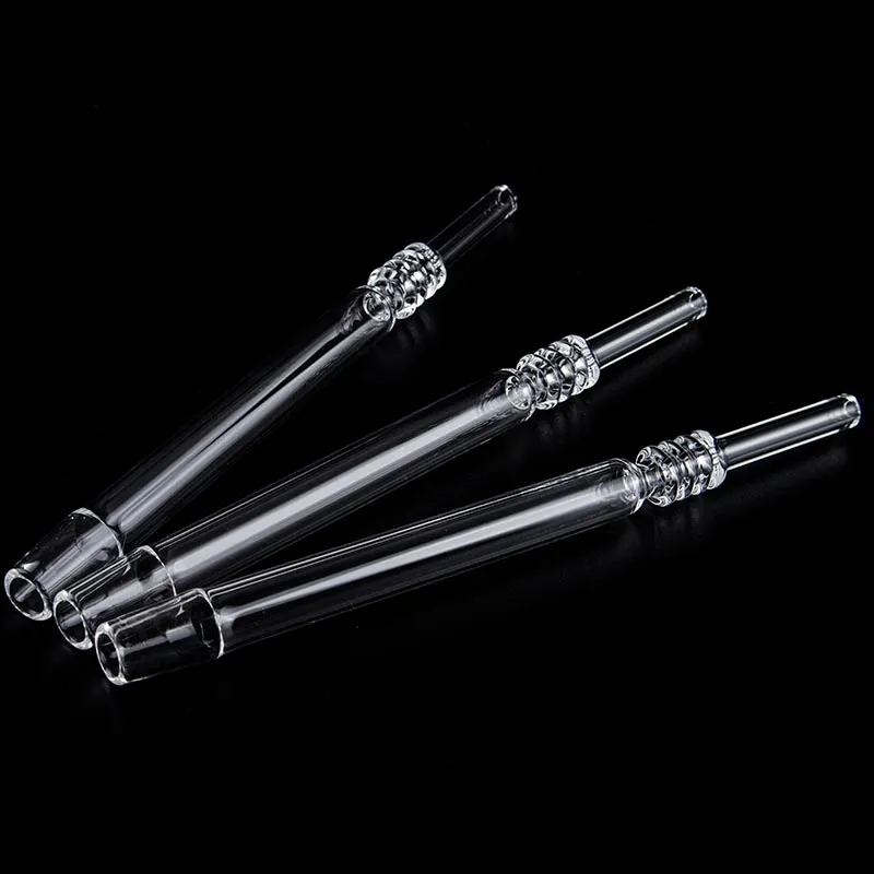 Headshop666 Q011 흡연 파이프 석유 장비 석영 파이프 약 7.5 인치 14mm 남성 190mm 길이