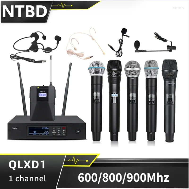 마이크 NTBD QLXD4-BETA58/BETA87/S58/KSM8 UHF Profeesional Wireless Microphone 시스템 단계 성능 동적 장거리