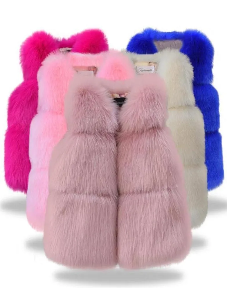 Retail kids winter coats girls Faux fur Baby Coats Flower Jackets For children Clothes Top baby Girls Outwear Children boutique cl3458539