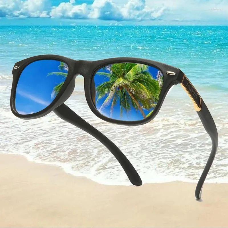 Okulary na zewnątrz spolaryzowane okulary przeciwsłoneczne Pochromism Sunglass Vintage Mężczyźni Polaroid okulary słoneczne męskie jazda wiatrakowo gogle cienia UV400