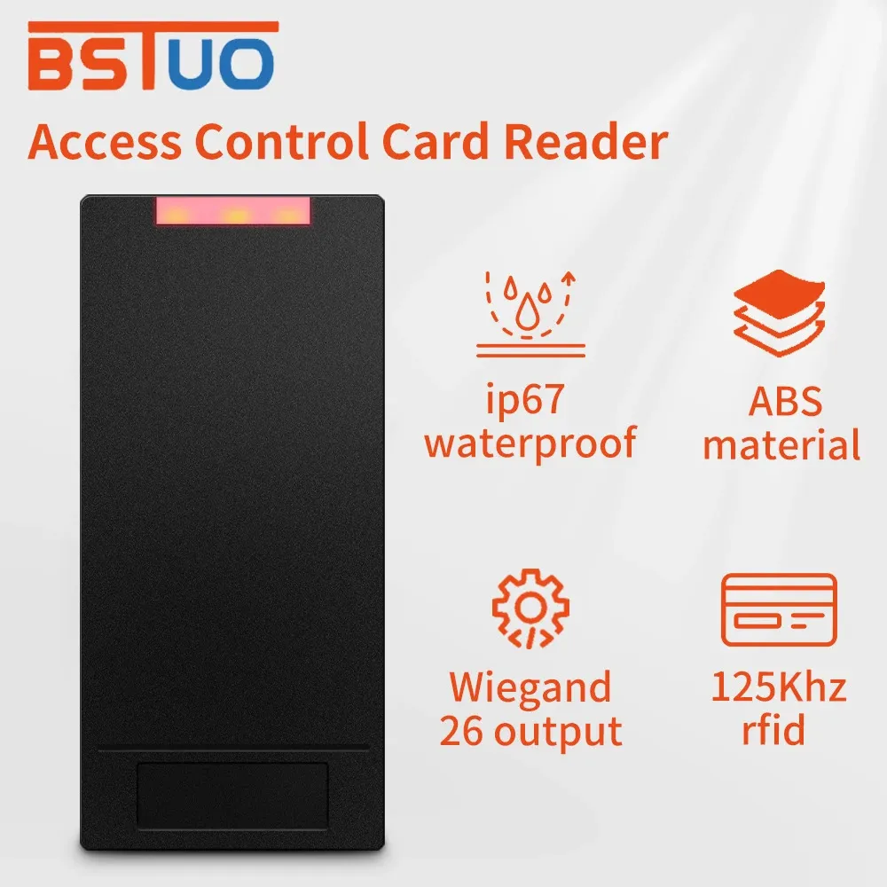 Système de contrôle d'accès de porte électronique 125Khz EM ID RFID Wiegand 26 bits capteur de carte à puce sans contact lecteur de carte à puce Scanner 240123