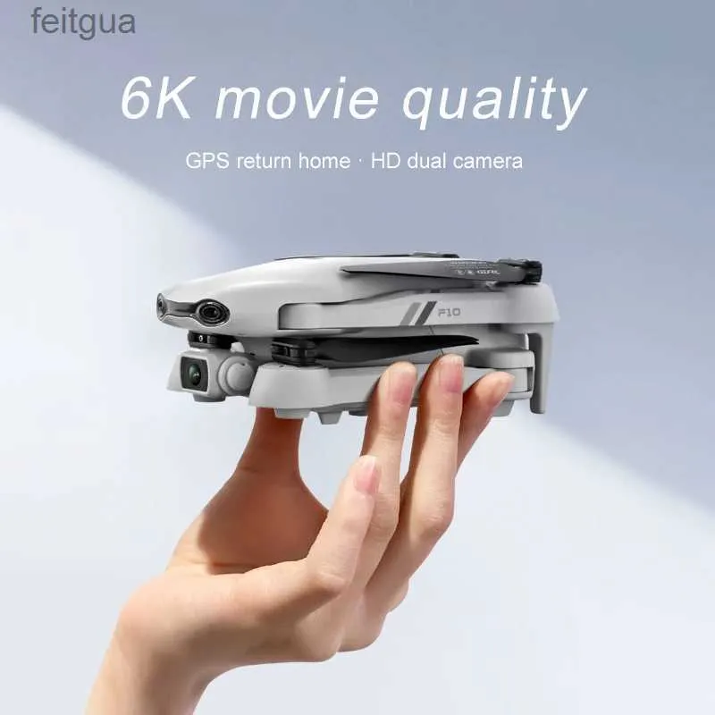 Drones Nouveau Drone F10 Pro professionnel 6K GPS 5G WIFI FPV pliable quadrirotor avec caméra avion RC 25 Minutes hélicoptères Dron jouets pour garçons YQ240211