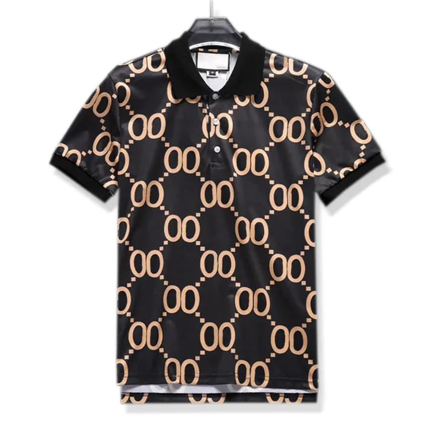 Modeontwerper polo met korte mouwen hoogwaardig geborduurd katoenen poloshirt met korte mouwen heren T-shirt Koreaanse modekleding zomer luxe top