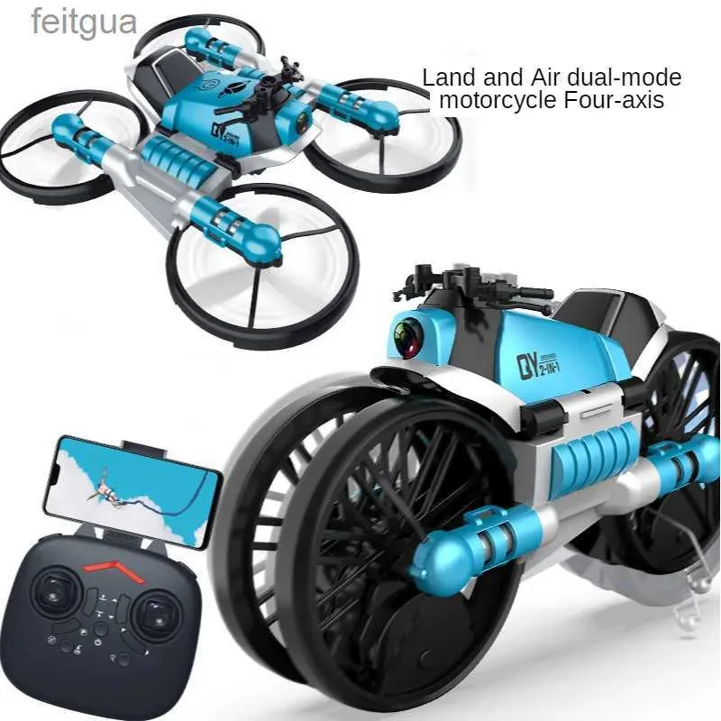 Drones RC Drone 2.4G déformable moto pliable télécommande avion WiFi quadrirotor avec caméra Hd Rc hélicoptère cadeaux jouet YQ240211