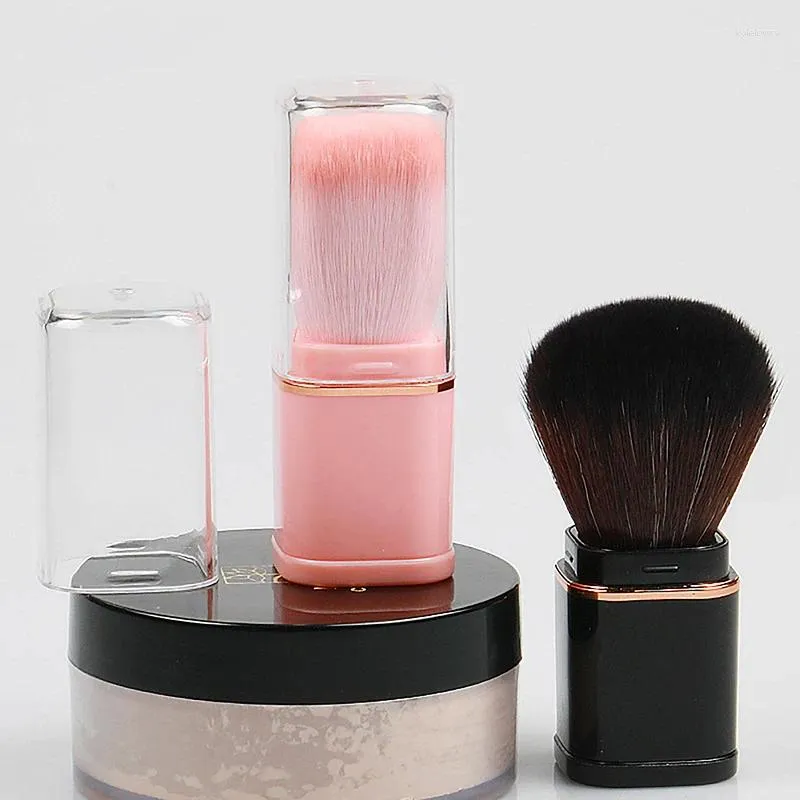 Makeup Brushes Retractable Cosmetic Brush Mini Portable Face Powder Blusher Highlight Fiber Hair