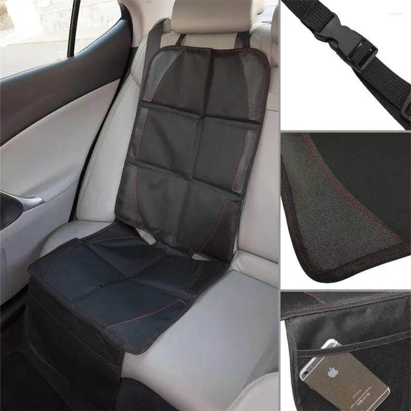 Capas de assento de carro 2 pcs almofada protetora segurança infantil antiderrapante oxford poliéster pu protetor almofada tapete interior supplie