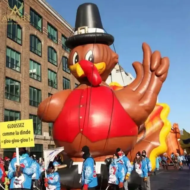 5mH (16.5ft) With blower wholesale Giant Vivid Inflatable Turkey Inflatable Ostrich Mascot Model Blow Up Animal Balloon For Thanksgiving Decoration