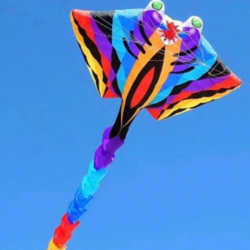 Cerf-volant de poisson à rayons de 8 ou 15m pour adultes, buggy volant pliable, enrouleur de ligne de pêche à la mouche, manche à vent 240127