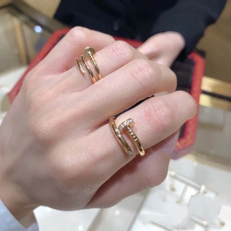 Anillos de mujer de triple fila entrelazados de plata anillos chapados en oro X anillo cruzado para mujer