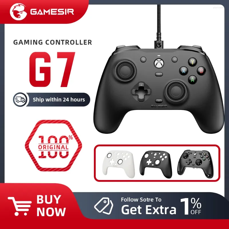 Game Controllers Gamesir G7 SE Gaming Controller Wired Gamepad för Xbox Series X S XSS XSX One Alps Joystick PC Bytesbara paneler