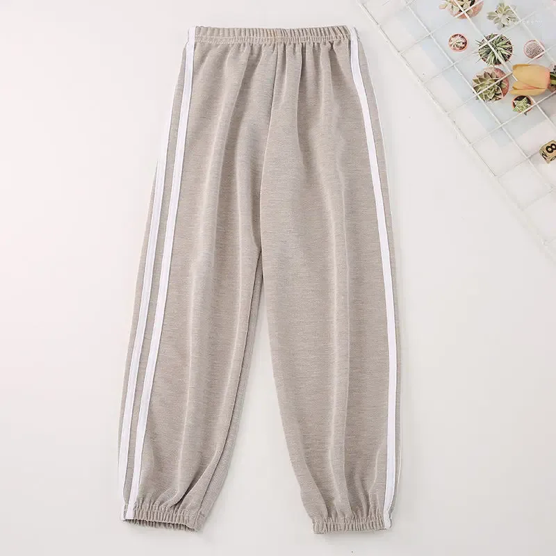 Pantalon sarouel à rayures noires pour bébé garçon et fille, vêtement de Sport pour enfants de 3, 6, 8, 10 ans, course à pied, plage, adolescent, à la mode, 2024