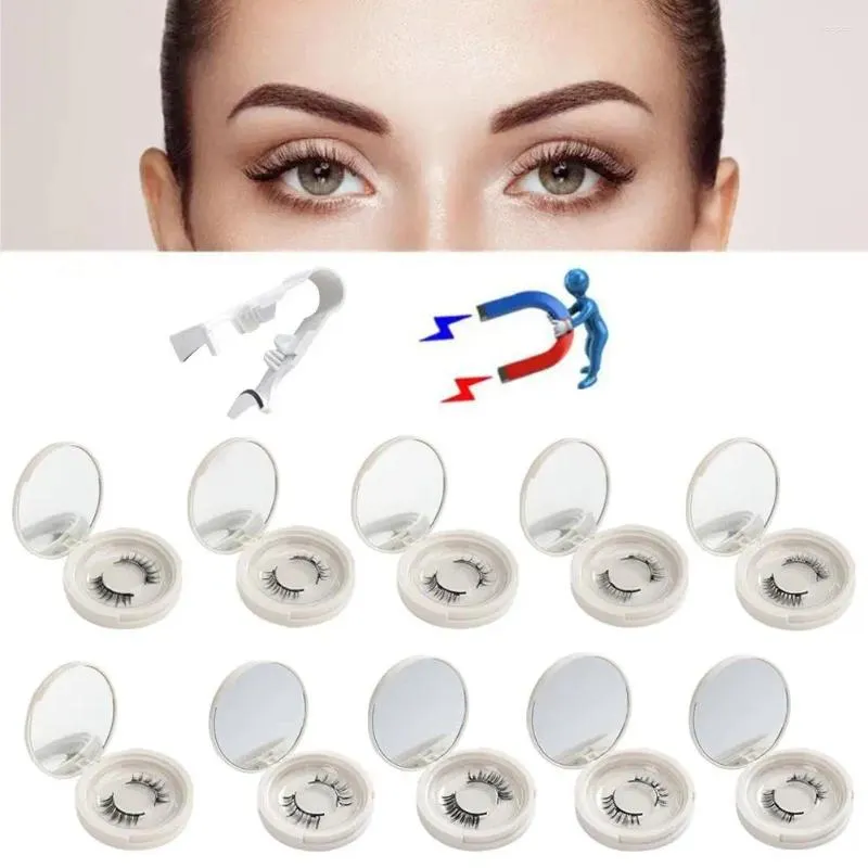 Faux cils Magnetic 3d vison petit diable cils professionnels des outils de maquillage de curler pour femmes ensemble b4v1