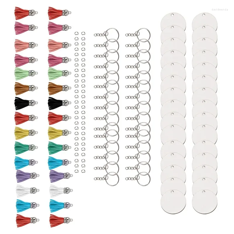 Sleutelhangers 750PCS Sublimatie Blanks Bulk Ornament Set voor ambachten Sieraden maken