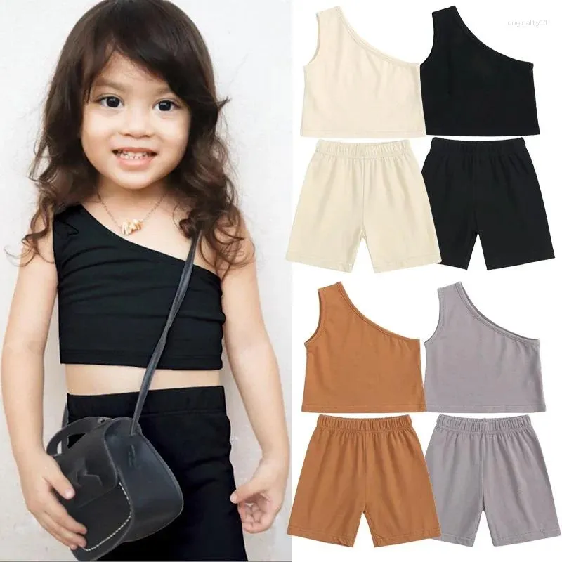 Ensembles de vêtements Ensemble de vêtements pour bébé fille Été pour 1 à 3 ans Costume décontracté pour enfants Trucs Enfant en bas âge Tenues féminines Mère Enfants Articles en coton