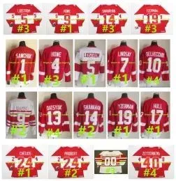 Vintage CCM BOB PROBERT Red Wings Hockey Jersey Steve Yzerman DARREN McCARTY NICKLAS LIDSTROM BRENDAN SHANAHAN CHRIS CHELIOS GORDIE HOWE HEN