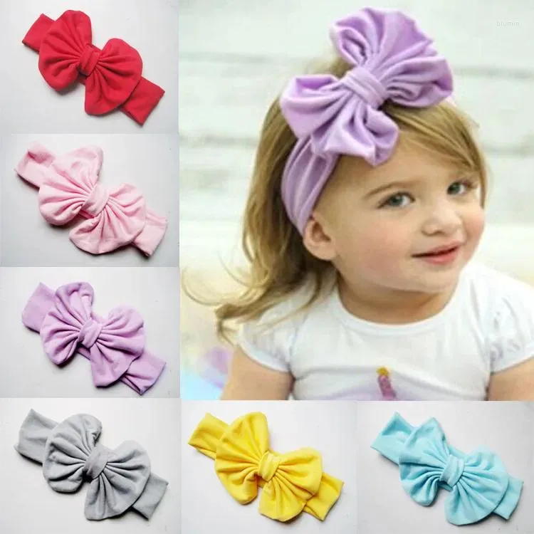 Accessori per capelli Bowknot Turbante Fiore Copricapo per bambini Fascia elastica Avvolgere la testa Fasce per capelli Fasce per capelli Regali per feste di compleanno