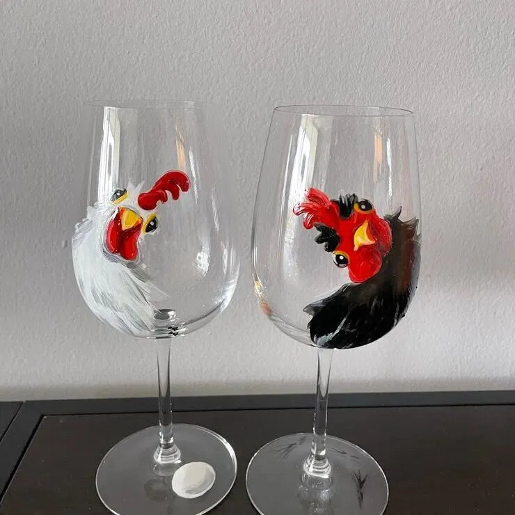 wine glass art A Glass of Red Wine Original Painting main image 1