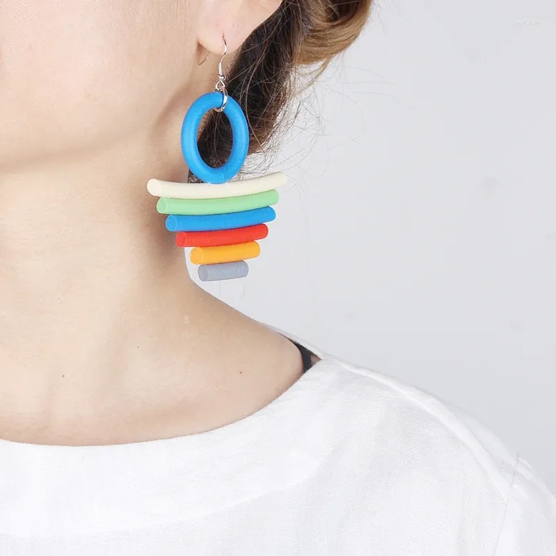 Dangle Earrings YD&YDBZ Gothic Rubber Colorful Layered Handmade Fashion Glamour Pendants Women's Party Clothing Accessories