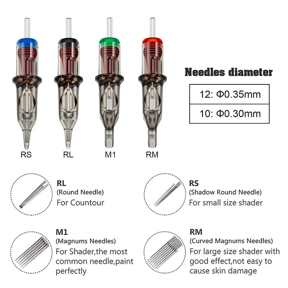 Aghi Per Macchina Tatuaggi Aghi Per Tatuaggio Monouso - Set 10-20 - Foto 4