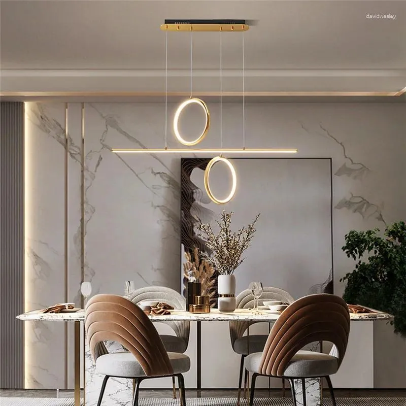 Lampadari Nordic LOFT Lampadario a Led Telecomando Soggiorno di lusso Lampada a sospensione Faro sospeso Illuminazione per interni