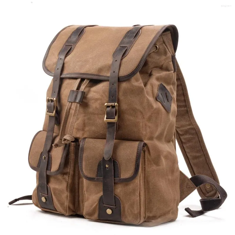 Рюкзак большой емкости для путешествий, холщовая лоскутная сумка для альпинизма, кемпинга и отдыха на открытом воздухе