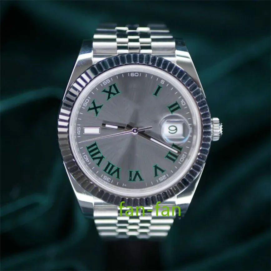 Brand World Luxury Watch Best Version WatchDatejust 41 Wimbledon 126334 Brand Automatic Eta Cal. 3235 شاهد ساعات رجال ضمان لمدة عامين